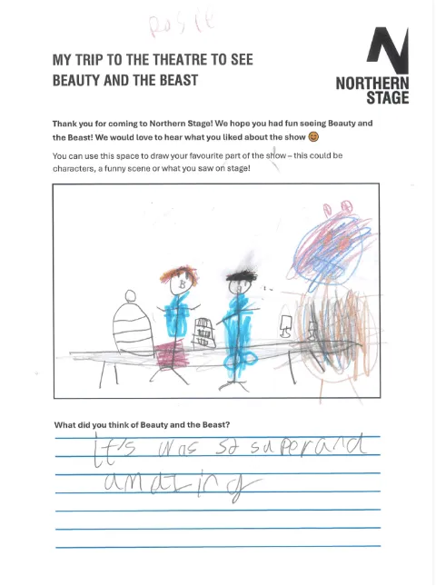 Children's drawings for Beauty and the Beast