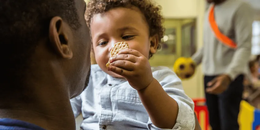 Baby visits father in prison