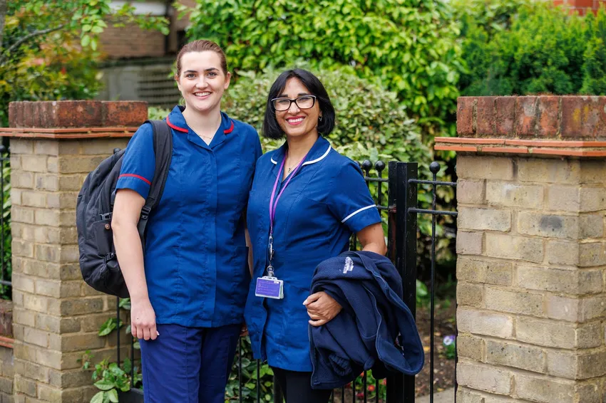 Two of St Luke's community nursing staff