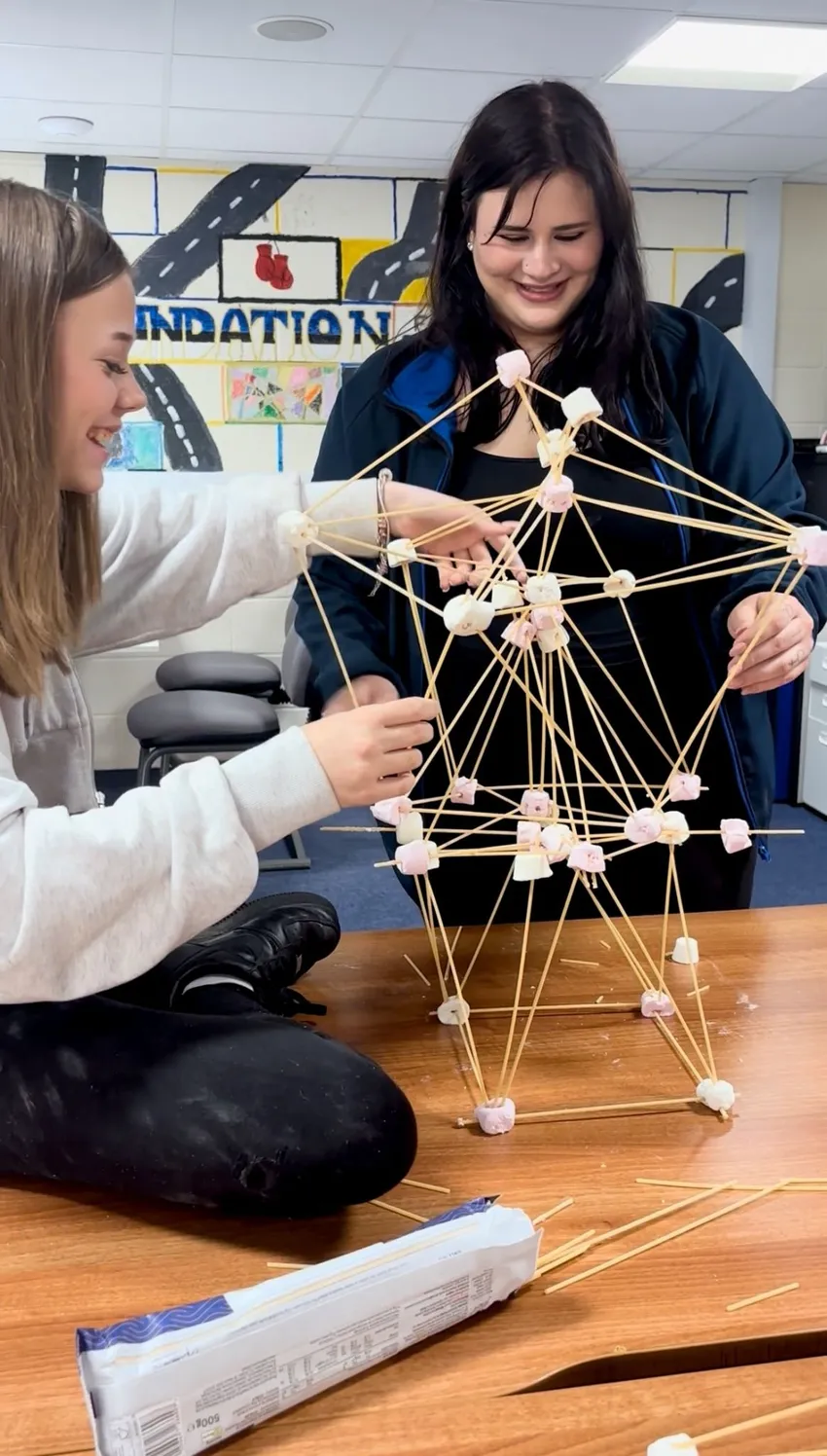 Student and Mentor team building