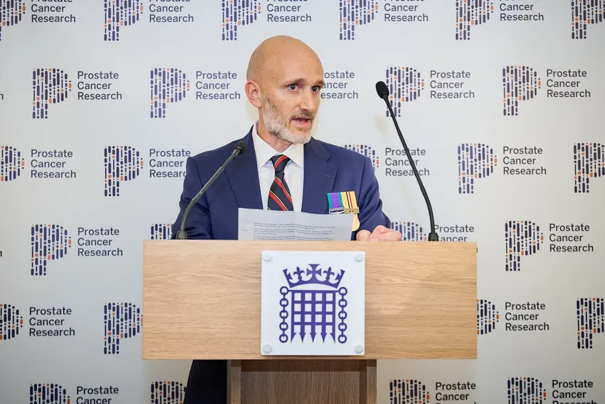 Darren shares his story in 2025 at the House of Commons launch of our report for a screening programme