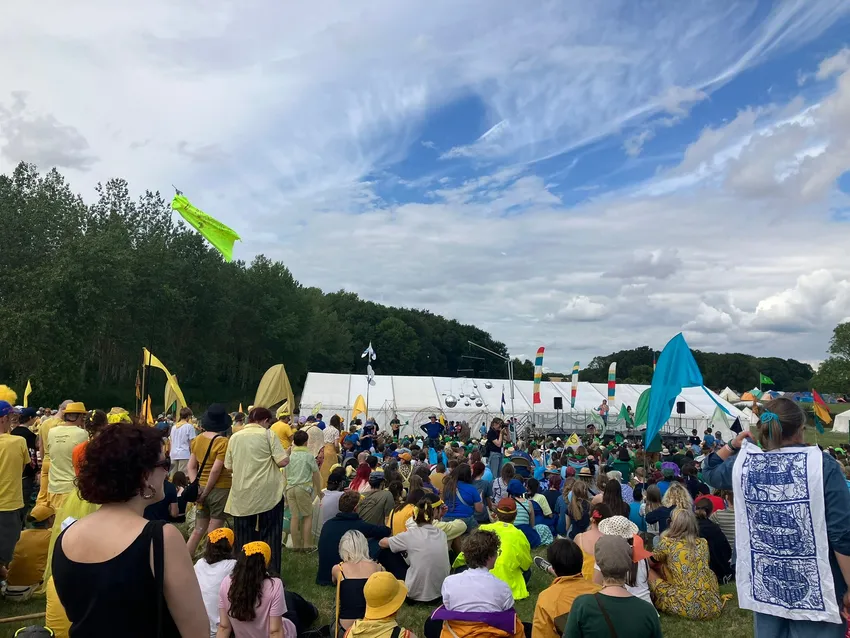 Camp 100 opening ceremony, 2000+ campers for 10 days of co-operation