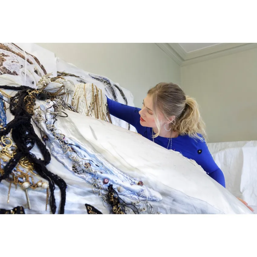Freja Malle-Hoyer with her final piece 2026