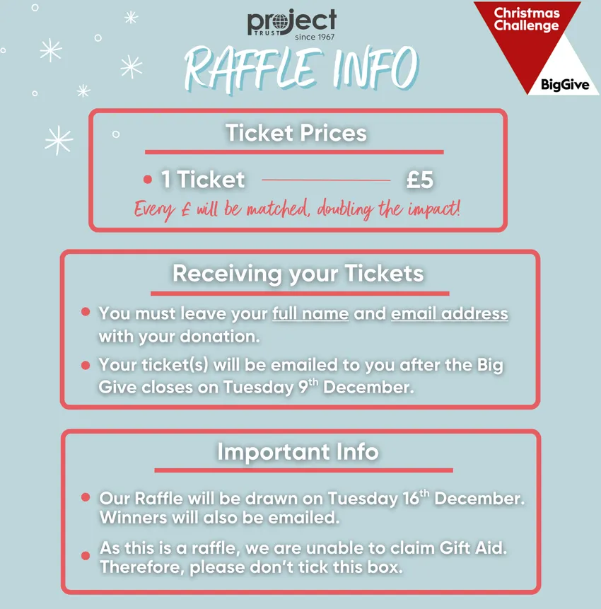 Project Trust Raffle 2025 Project Trust Christmas Raffle 2025 – Big Give