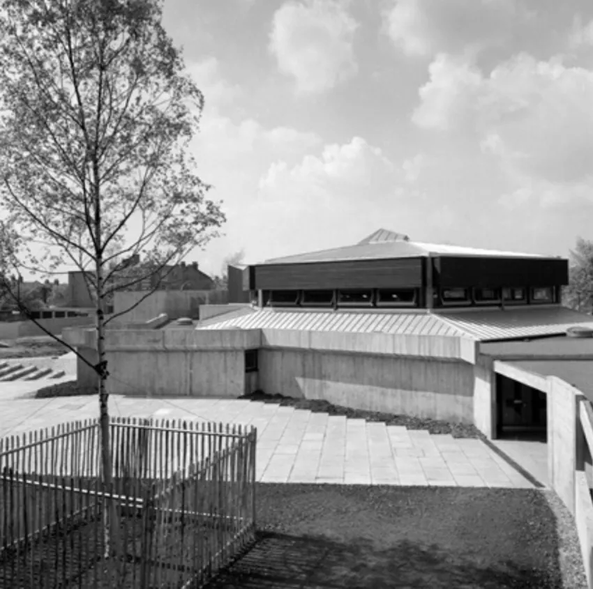Assembly Hall when first built in 1968