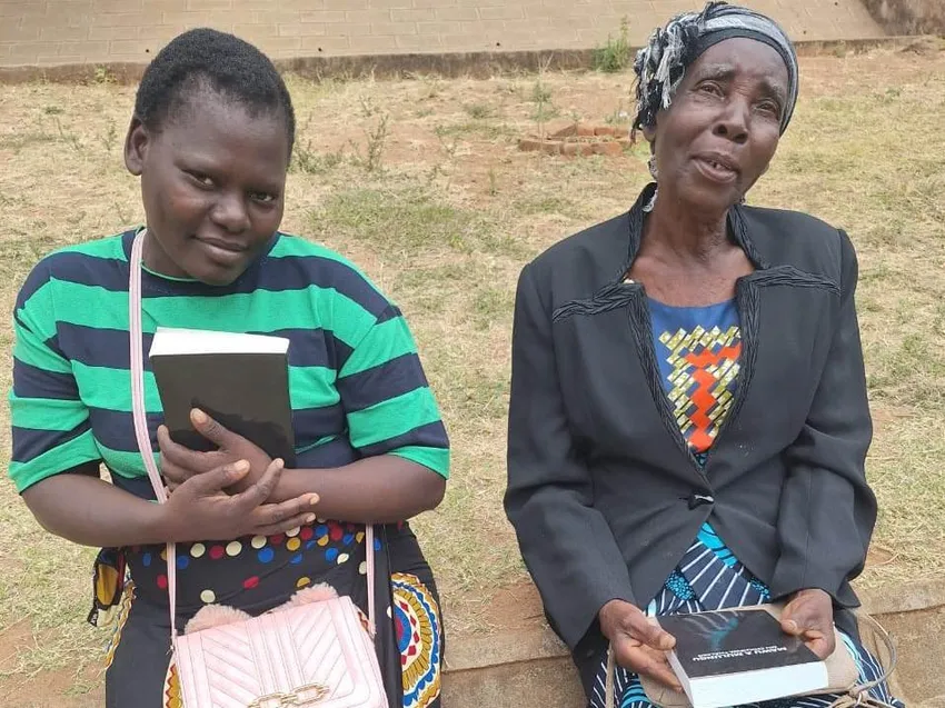 Two lady village chiefs who have recently attended 'Learn2Serve4Chiefs' training