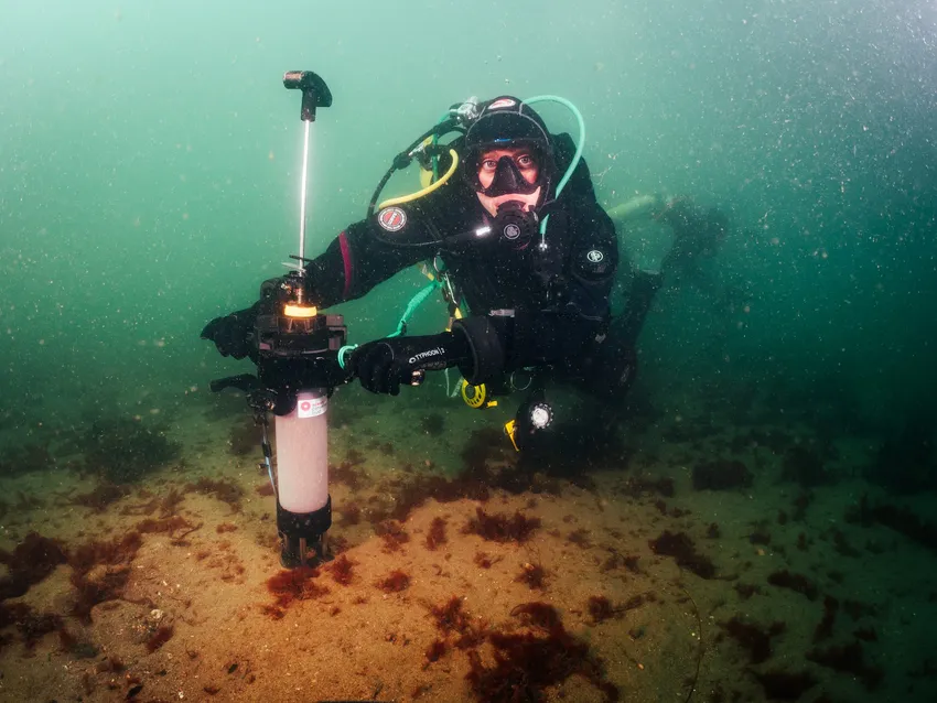 OCT team using our Hydro Marine Seeder to plant more seagrass homes