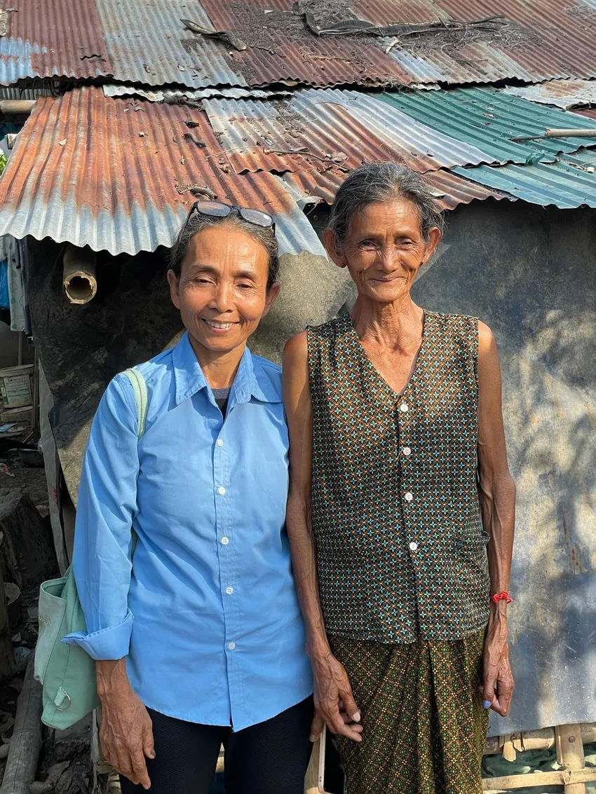 Community social worker with Aids Ark beneficiary