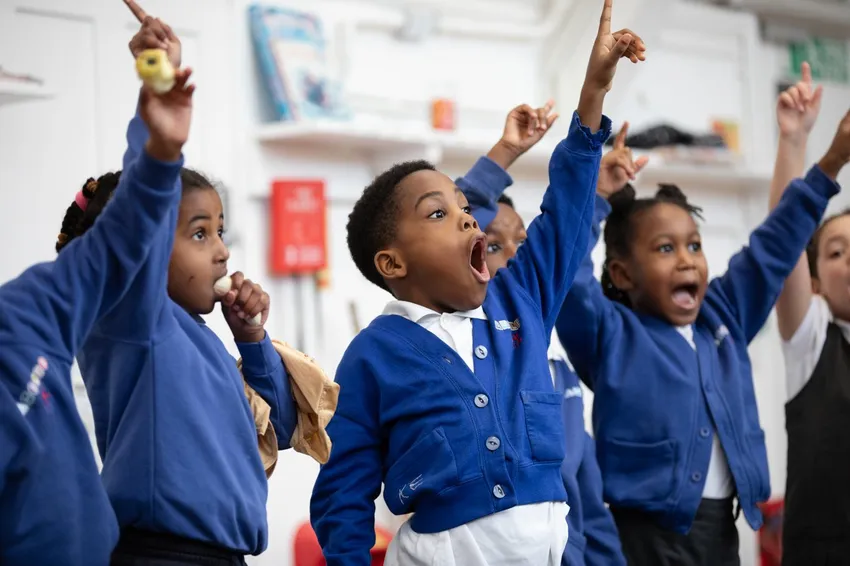 Artis in action at one of our partner schools