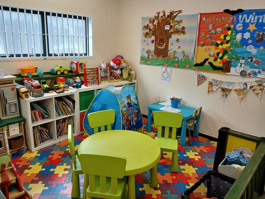HMP Frankland winter themed play area