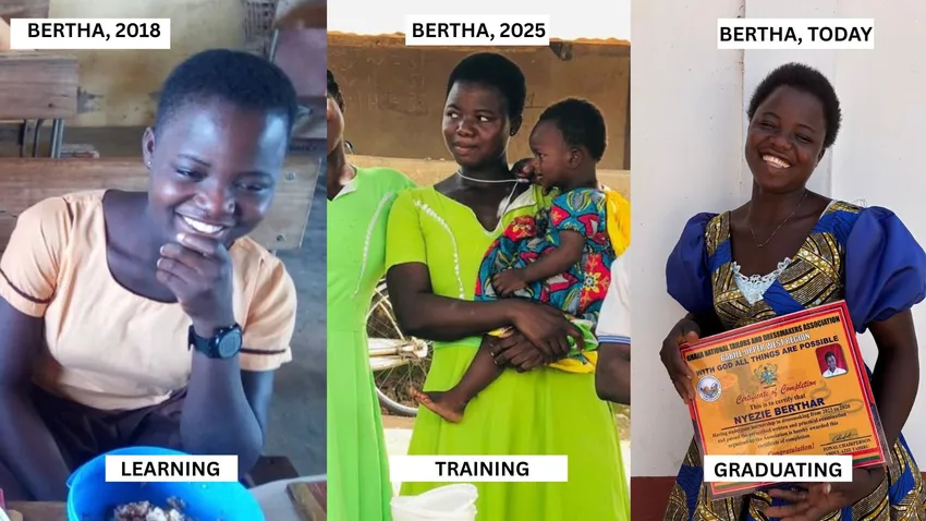 Bertha's journey started with a bowl of food ... now she has her own business!
