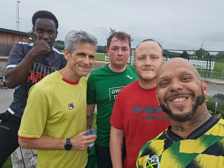 Companions train and compete in weekly football league