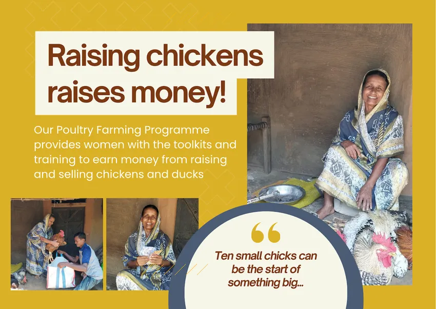 Raising chickens raises money