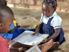 Youngster reading