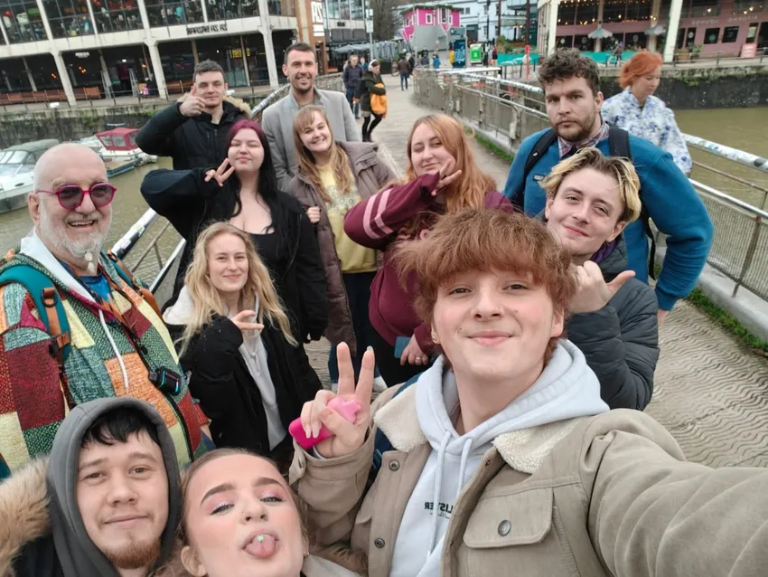 Young people enjoying a trip out