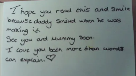 message from a father to their family
