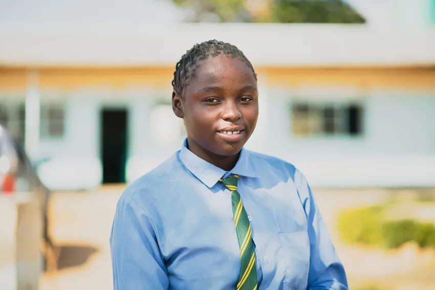 Febby is 14 years old and attends a ZOA-supported school in Southern Province, Zambia.