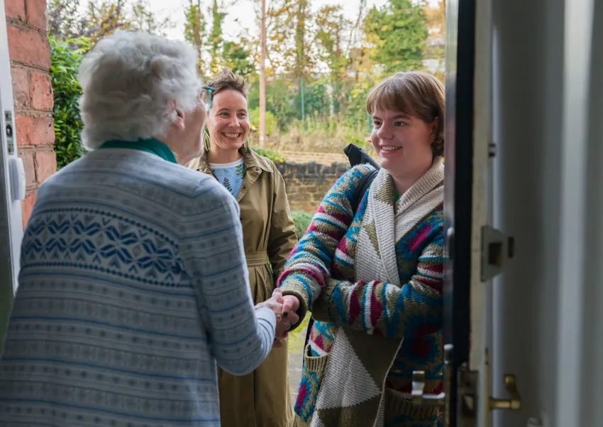 Guests are dropped at their host's door by volunteer drivers