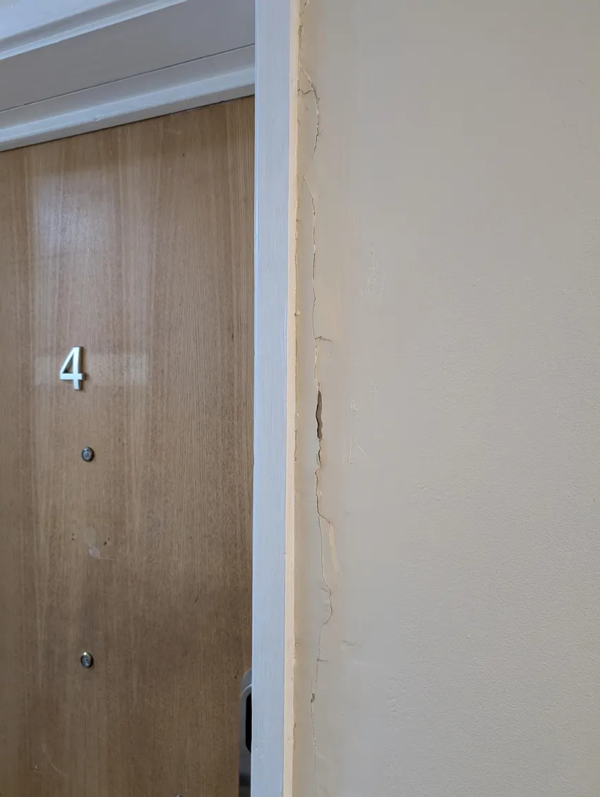 Old doors and crumbling paintwork