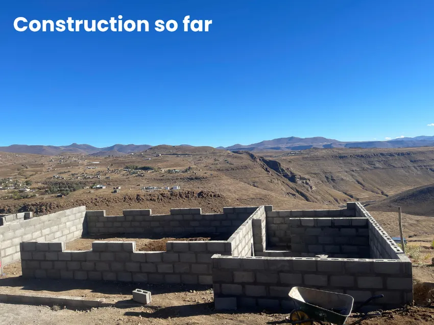 Construction of the building so far