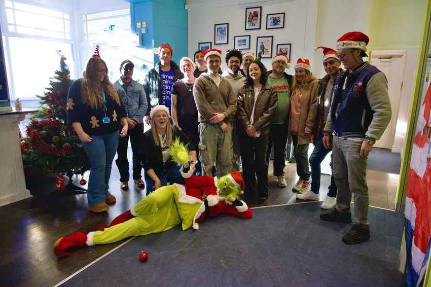 York Road Project clients enjoying a Christmas party