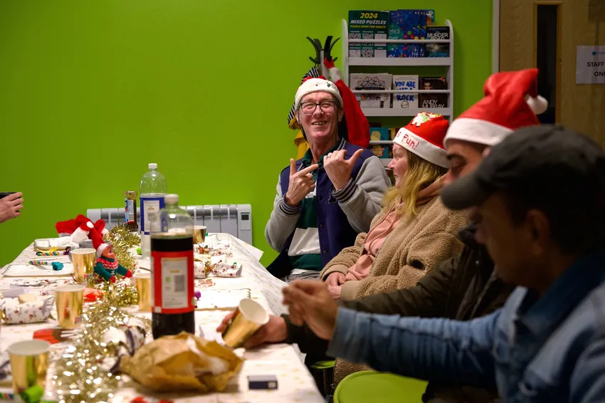 York Road Project clients enjoying a Christmas party