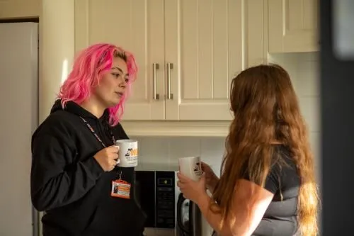 Deep in conversation