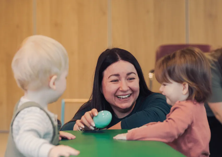 Children with our Family Support Officer in our Better Start Together Playgroup