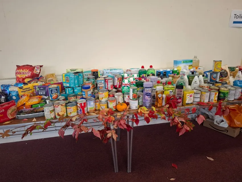 Donated food for the South and East Bristol Foodbank