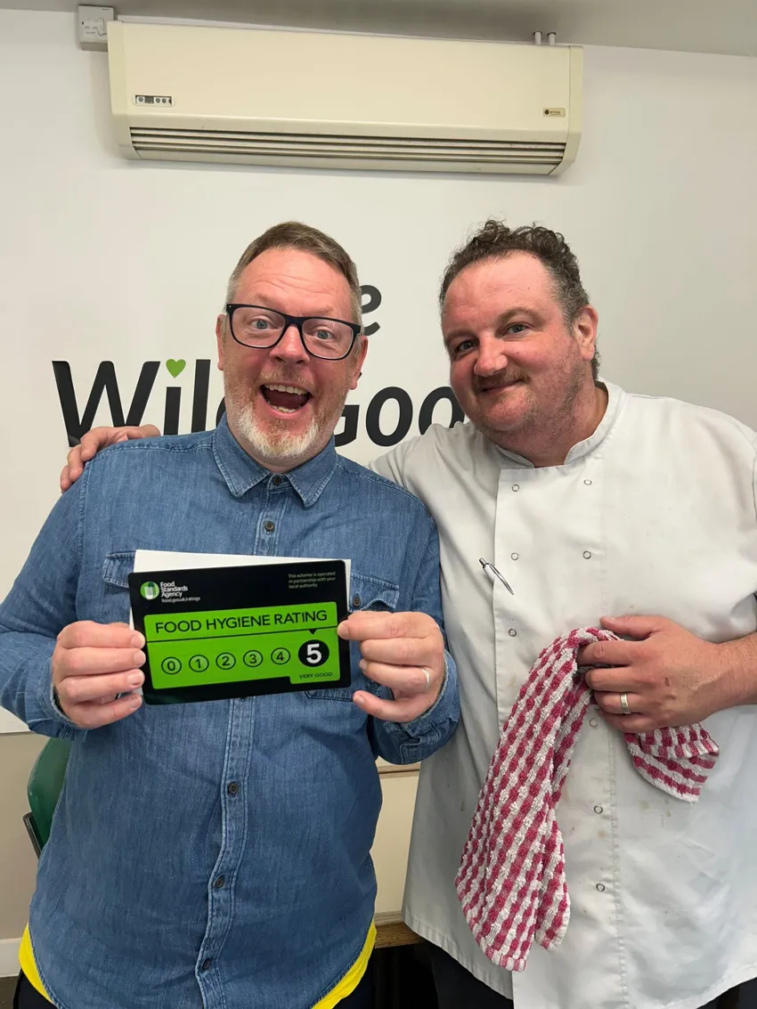 A 5* hygiene rating for the Wild Goose kitchen