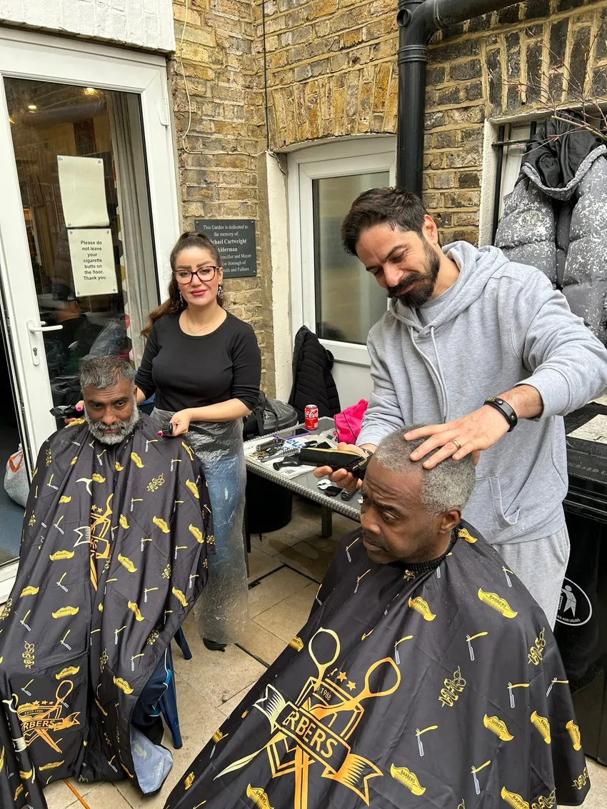 Haircuts delivered by community volunteers