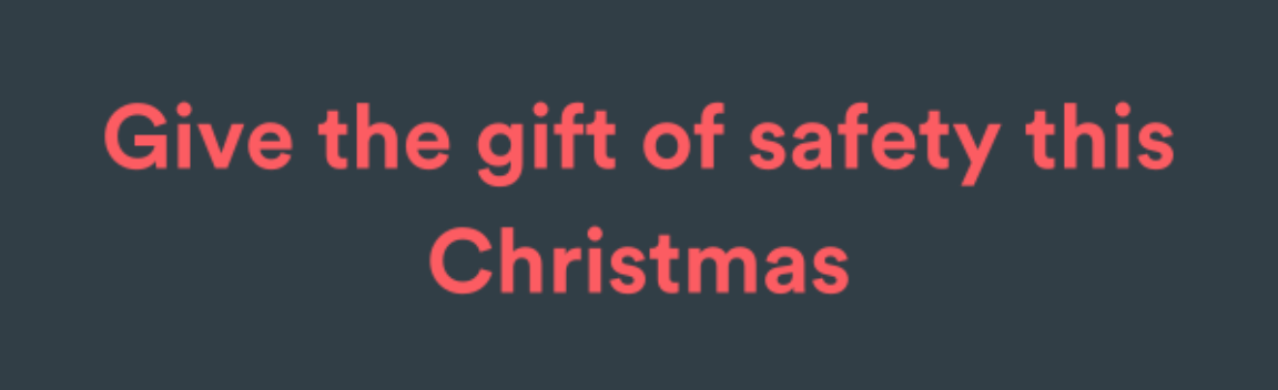 Give the gift of safety this Christmas – Big Give
