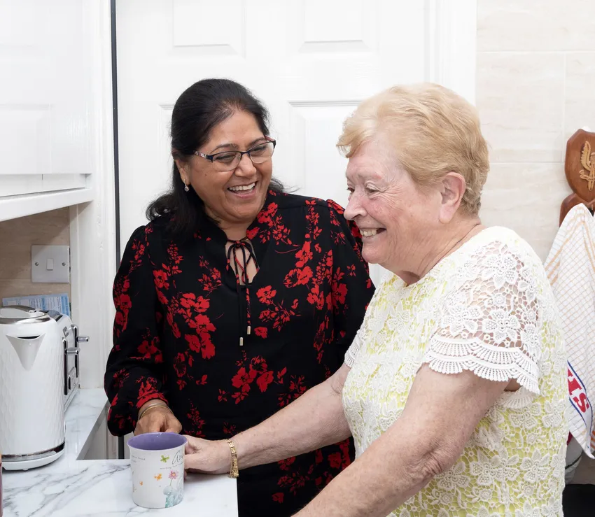 Age Connects Cardiff and Vale_laughing in kitchen