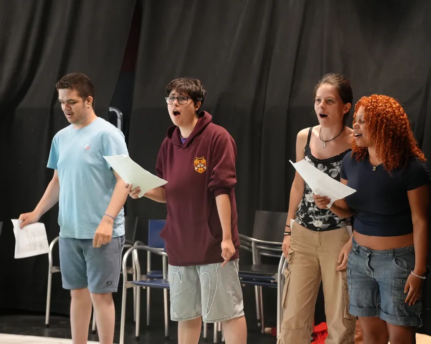 Group of young people in workshop