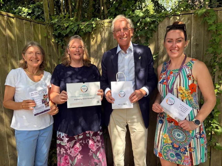 Footprints' Team with High Sheriff of Hampshire, William Maltby
