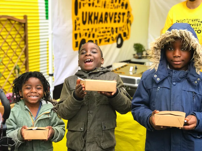 Happy Children outside of the Nourish Hub