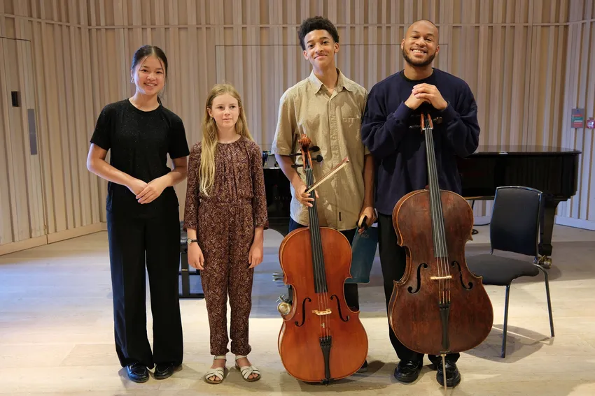 Young Musicians with cellos