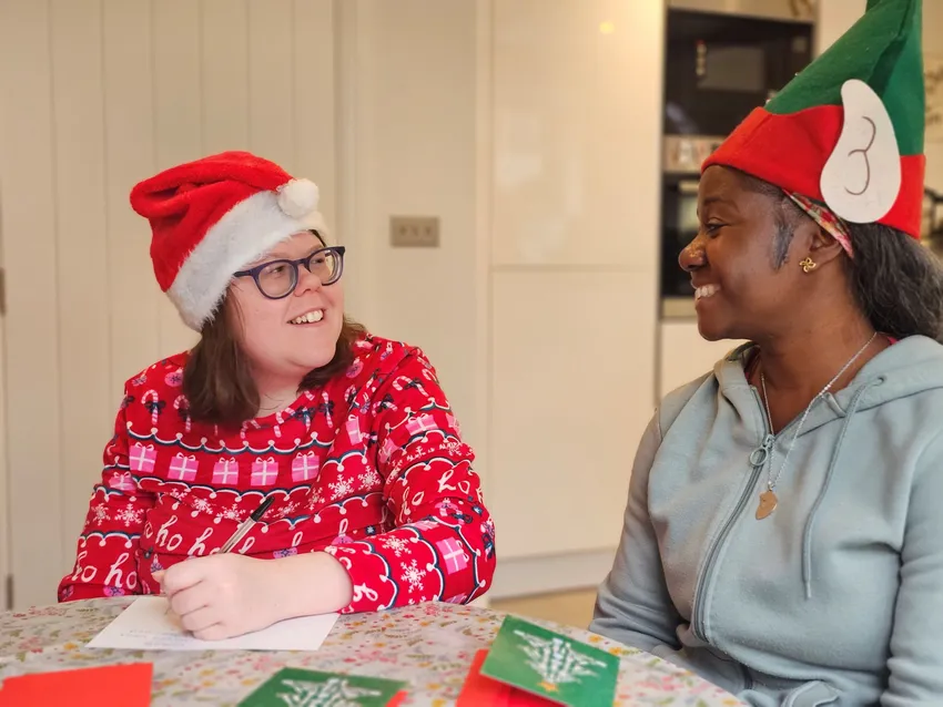 Harpenden Mencap - support writing Christmas cards to friends and family