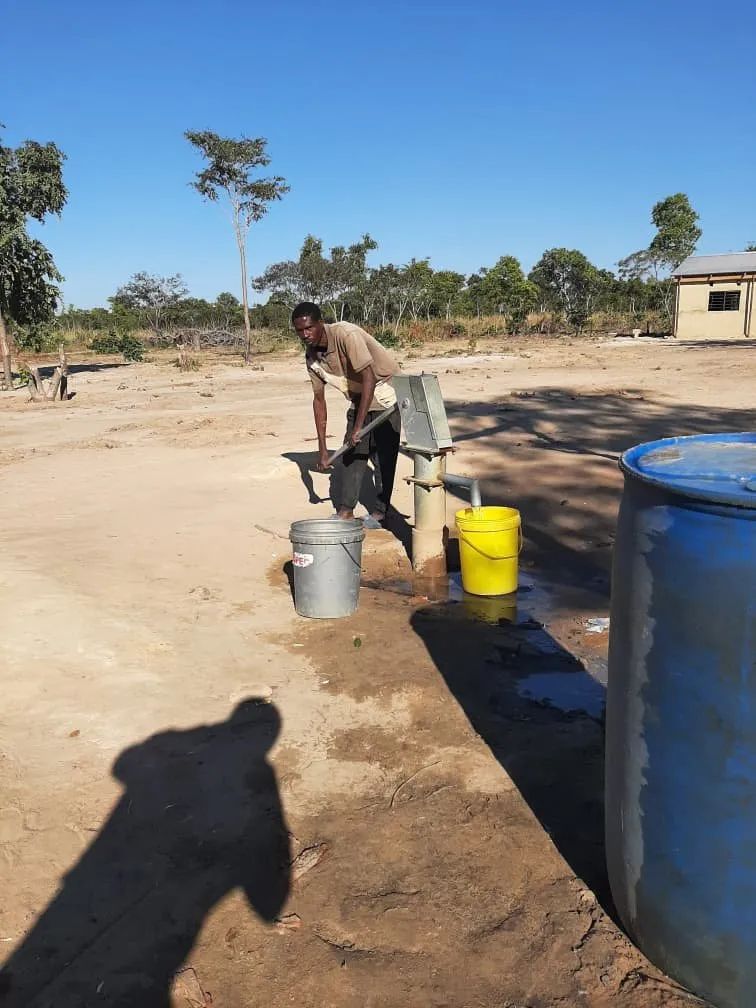 Currently the only source of water from the borehole at Katunda.