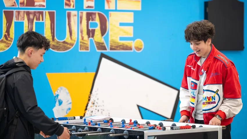 Table football and rec games at Future Youth Zone
