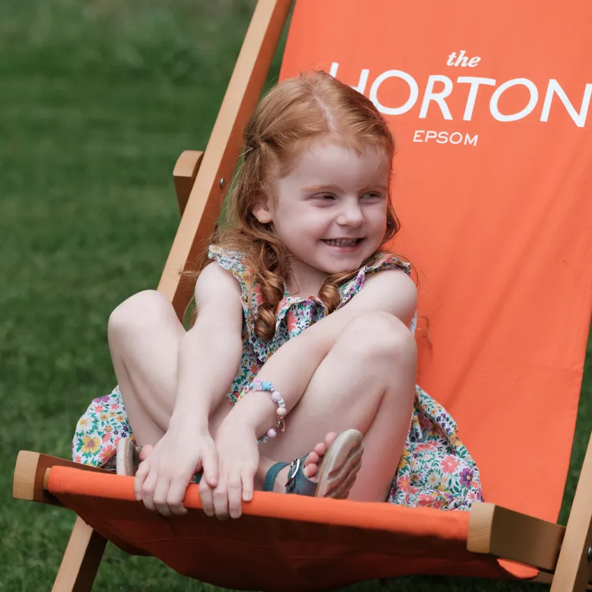Enjoying the sunshine in The Horton Gardens
