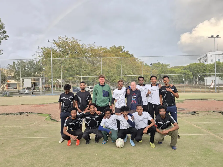 A football tournament to celebrate Eid, organised by our volunteers.