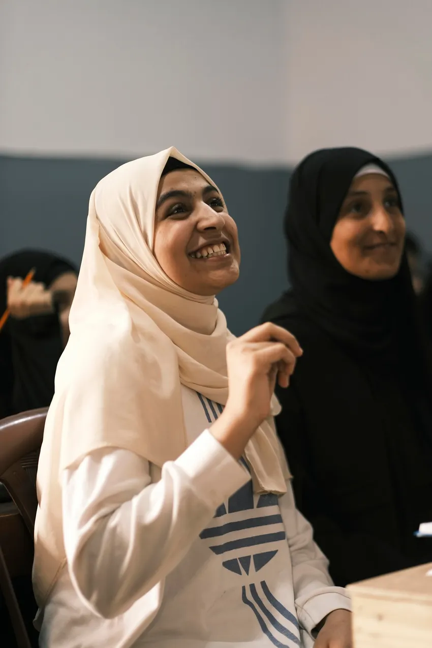 Afraa and Amal (year 6) in a professionalism lesson