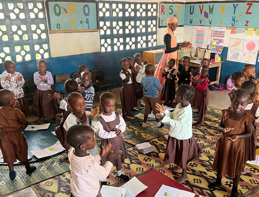 a typical classroom scene