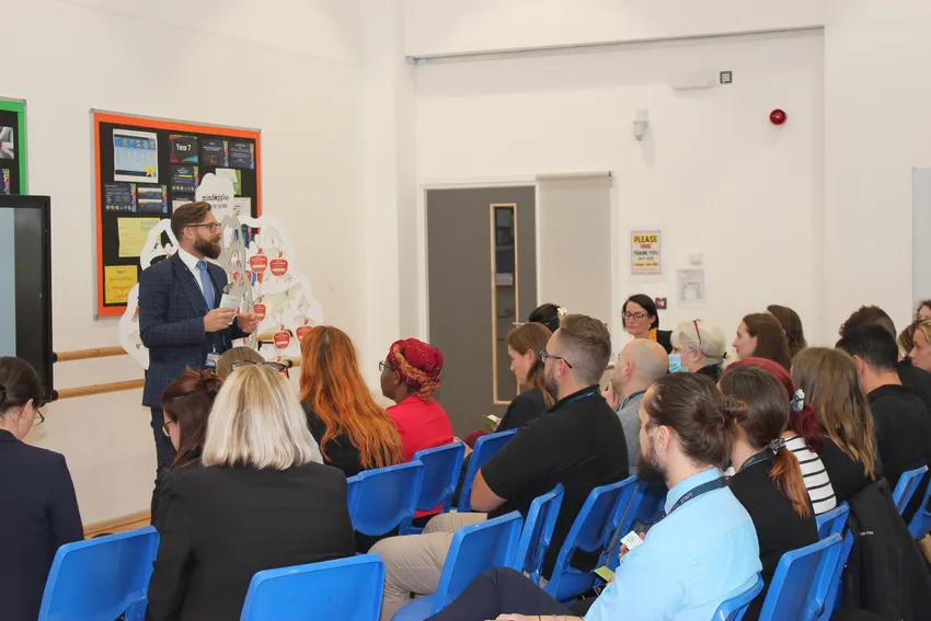 Headteacher engaging staff in Mindapples Champions Training