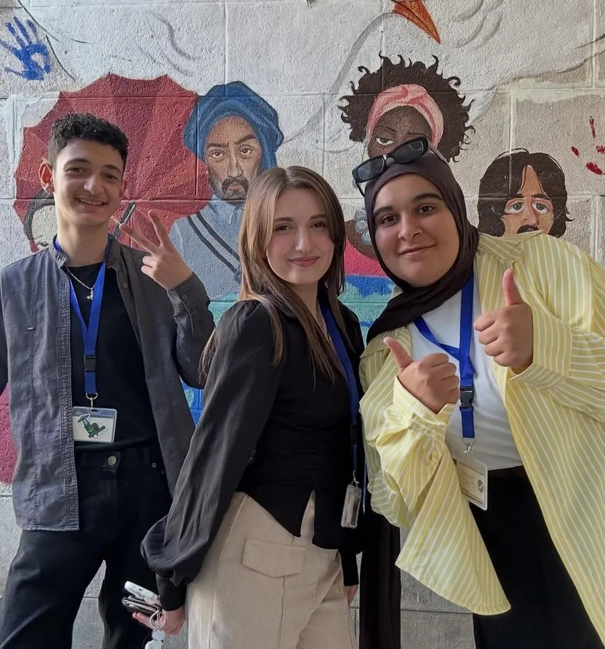 Jordan students together