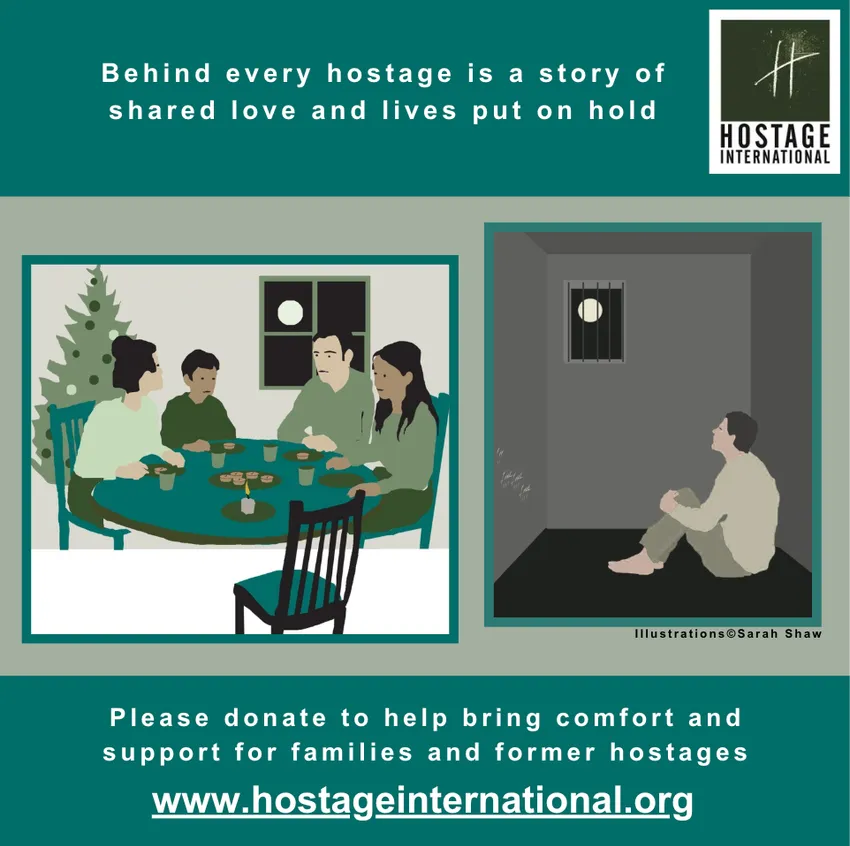 Hostage International festive campaign