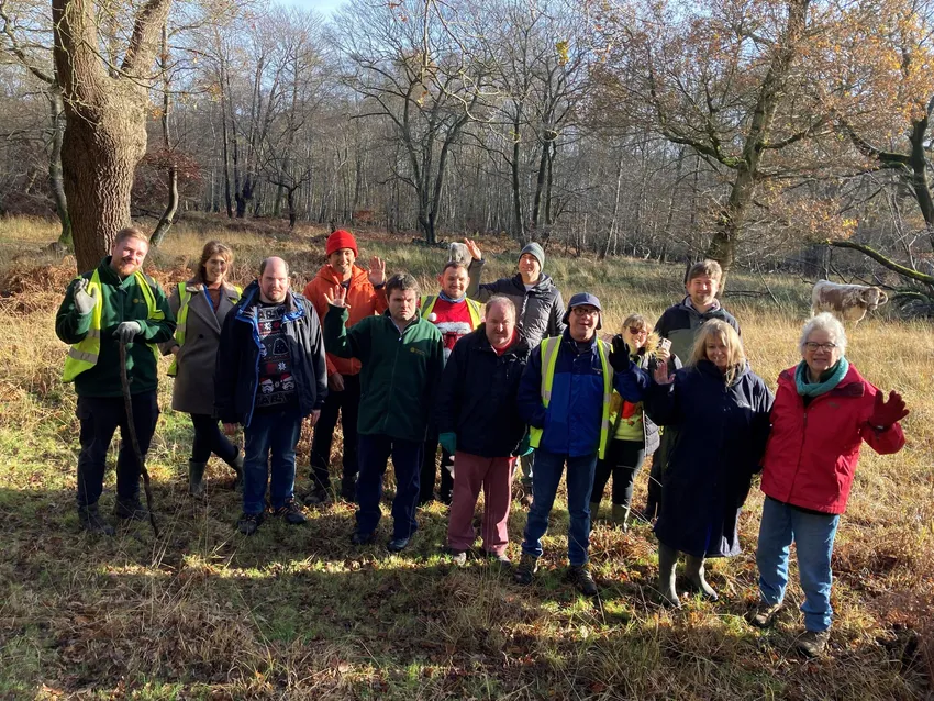 Happy loppers xmas walk with Judy