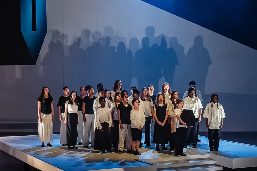Blackheath Halls Youth Company on stage, Iphigenia in Taurus 2025