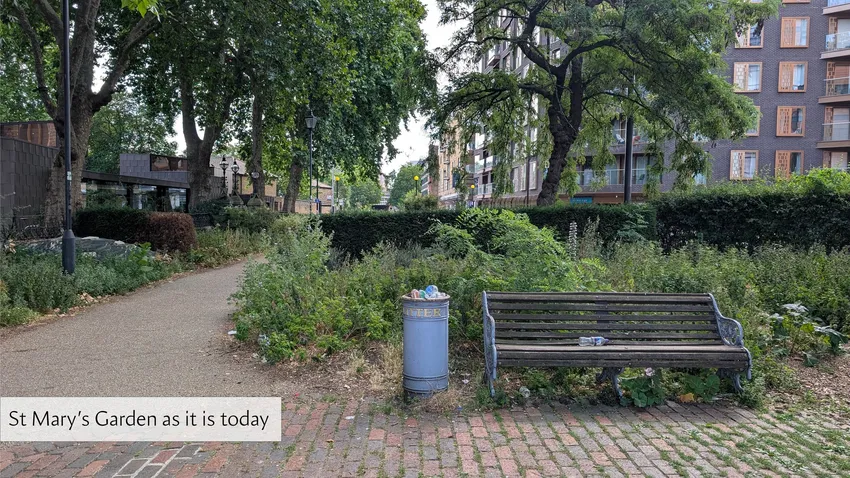 St Mary's Garden as it is today